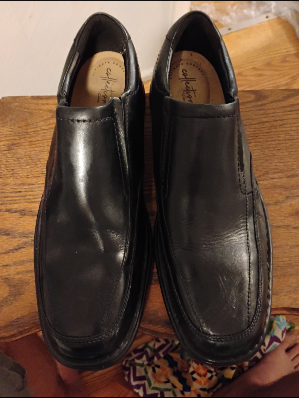 Black Slip-On Leather Men’s Dress Shoes
